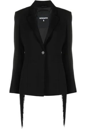 Patrizia Pepe Twill-Blazer mit Fransen