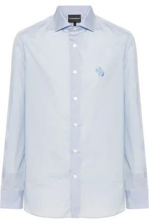 Emporio Armani Hemd mit Logo-Stickerei