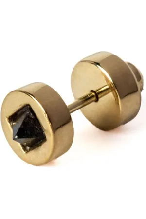 PARTS OF FOUR Ohrstecker mit Kristall in Pyramidenform