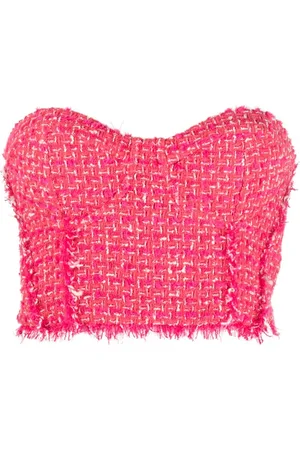 Patrizia Pepe Bustier-Top mit Fransen