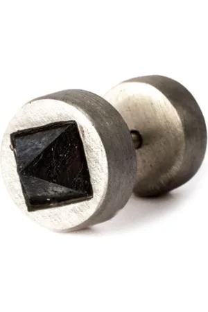 PARTS OF FOUR Ohrstecker mit Kristall in Pyramidenform