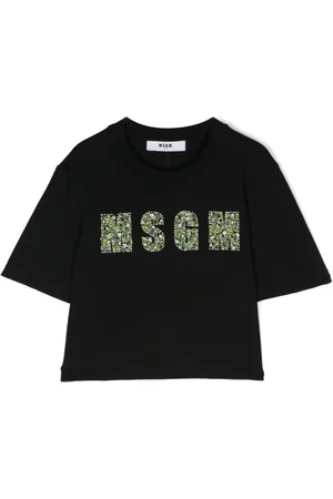 Msgm T-Shirt mit Logo-Applikation