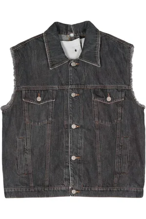 MAGLIANO Jeansweste mit ungesäumten Details