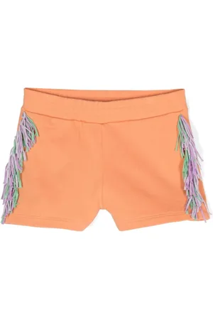 Stella McCartney Jersey-Shorts mit Fransen