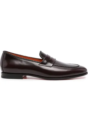 santoni Loafer mit Glanzoptik