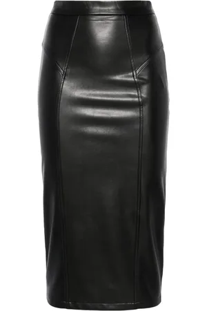 MURMUR Shape Bleistiftrock aus Faux-Leder