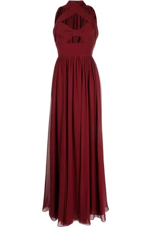 Elie saab Ärmelloses Abendkleid aus Seide