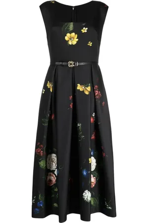 Elie saab Kleid in A-Linie mit Blumen