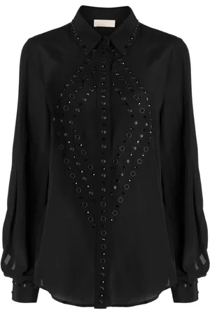 Elie saab Cropped-Hemd mit Ösen