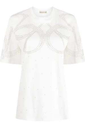 Elie saab T-Shirt mit Nieten