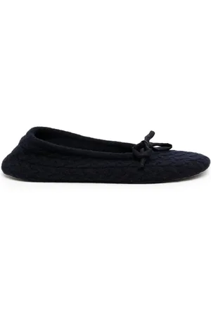 N.PEAL Gefütterte Slipper aus Kaschmir