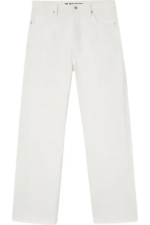 Jil Sander Halbhohe Straight-Leg-Jeans