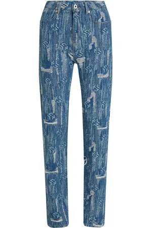 Karl Lagerfeld Straight-Leg-Jeans mit Logo-Print