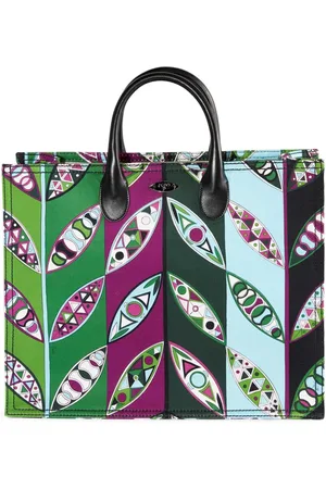 Puccini Shopper mit geometrischem Print
