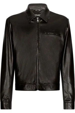 Dolce & Gabbana Lederjacke mit Reißverschluss