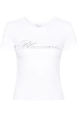 BLUMARINE T-Shirt mit Strass-Logo