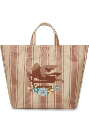 Etro Großer Pegaso Shopper aus Streifen-Jacquard