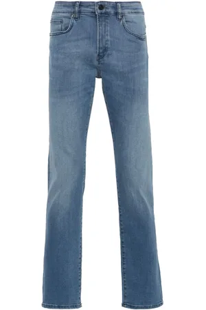 HUGO BOSS Halbhohe Straight-Leg-Jeans