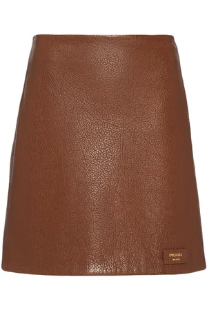 Prada Lederrock in A-Linie