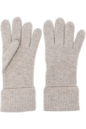 N.PEAL Gerippte Handschuhe aus Kaschmir