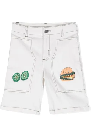 Stella McCartney Burger Monster Jeans-Shorts