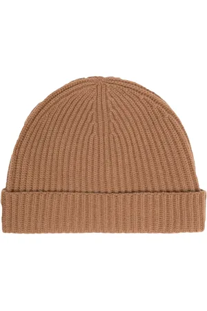 N.PEAL Gerippte Beanie aus Kaschmir