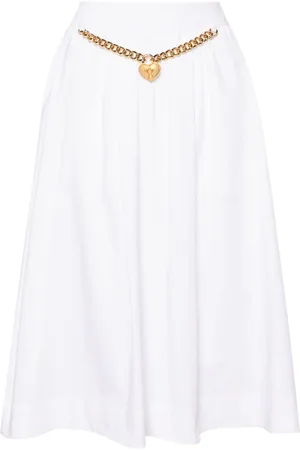 Moschino Midirock mit Herzanhänger