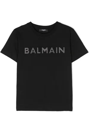 Balmain T-Shirt mit Kristallen