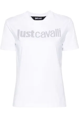 Roberto Cavalli T-Shirt mit Logo-Verzierung