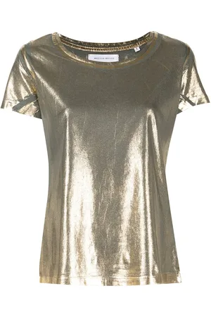 Madison.Maison T-Shirt mit Metallic-Effekt