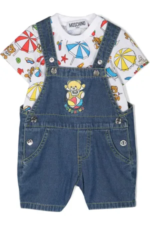 Moschino Set mit Jeans-Latzhose