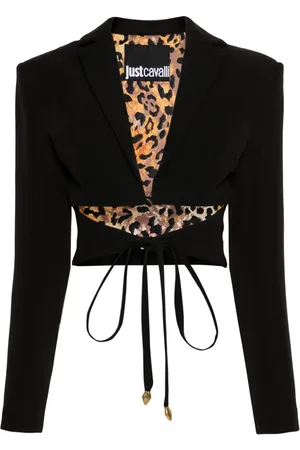 Roberto Cavalli Cropped-Blazer mit Cut-Outs