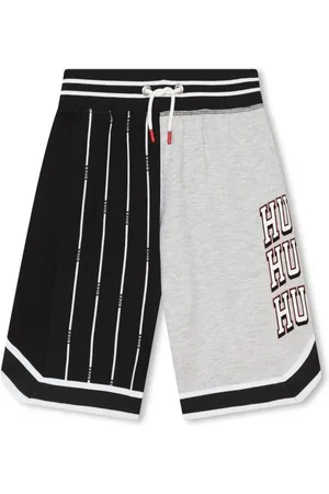 HUGO BOSS Colour-Block-Joggingshorts mit Logo-Print