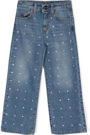 BARROW Wide-Leg-Jeans mit Strass