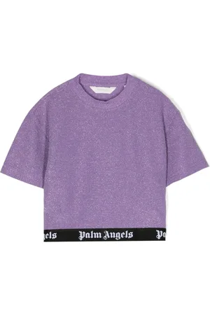 Palm Angels Cropped-T-Shirt mit Logo