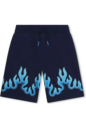 HUGO BOSS Kordelzug-Bermudas mit Flammen-Print