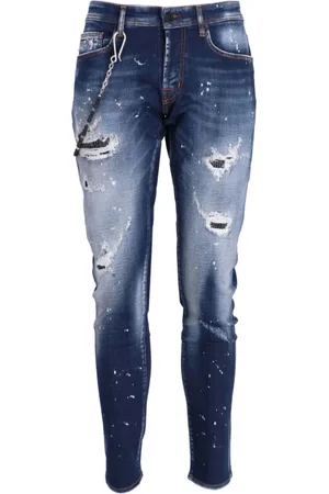 sartoria tramarossa 1980 Distressed-Jeans mit Kettendetail
