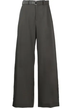 SACAI Klassische Hose mit Satinstreifen