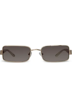 Linda Farrow Eckige Sonnenbrille mit Logo-Print