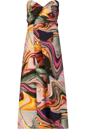 Mara Hoffman Yara Midikleid mit abstraktem Print
