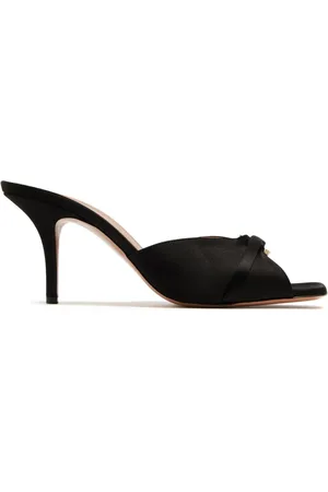 MALONE SOULIERS Kristallverzierte Patricia Satin-Mules 70mm