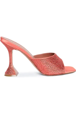 Amina Muaddi Lupita Crystal Mules 95mm