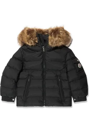 Moncler Gefütterte Kapuzenjacke mit Logo