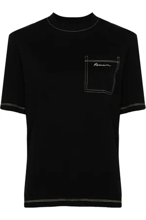 REMAIN T-Shirt mit Logo-Stickerei