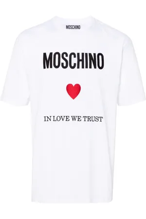 Moschino T-Shirt mit Logo-Stickerei