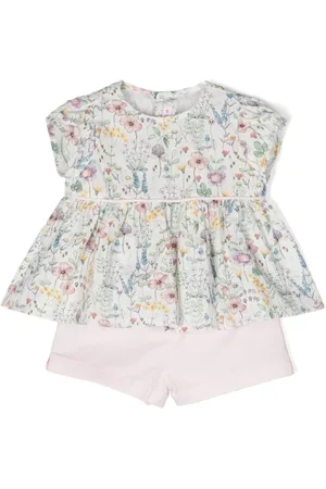 Il gufo Short-Set mit Blumenmotiv