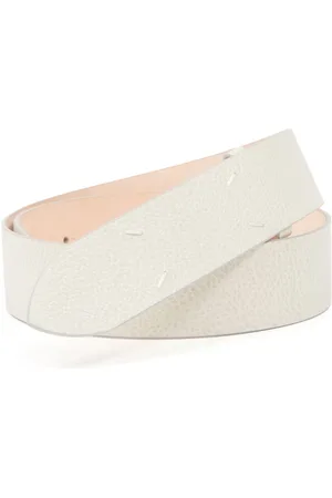 Maison Margiela Ledergürtel mit Ziernähten