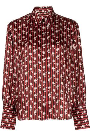 Maison Kitsuné Hemd mit Blumen-Print