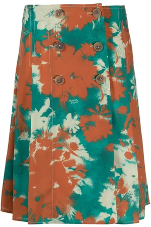 Maison Kitsuné Wickelrock mit grafischem Print