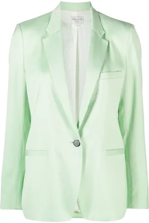 FORTE FORTE Einreihiger Satinblazer